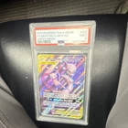 Pokemon 2019 Unified Minds Mewtwo & Mew GX 222/236 TAG TEAM Full Art Holo PSA 9