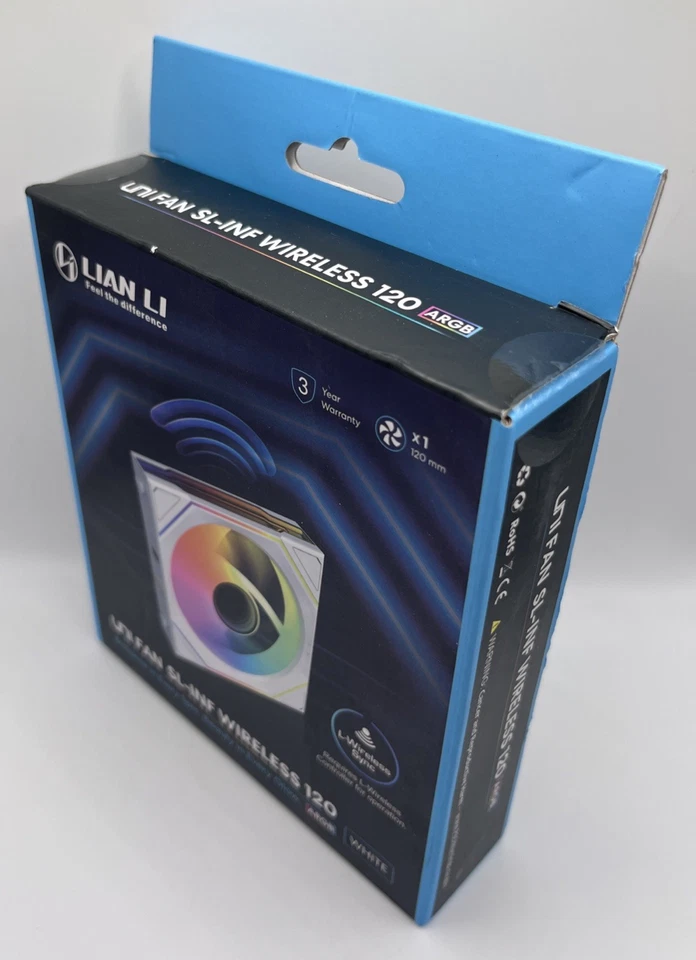 Lian Li UNI Fan SL-Infinity Wireless 120 Single Model: 12SLIN1W1B WHITE Sealed - Image 3 of 4