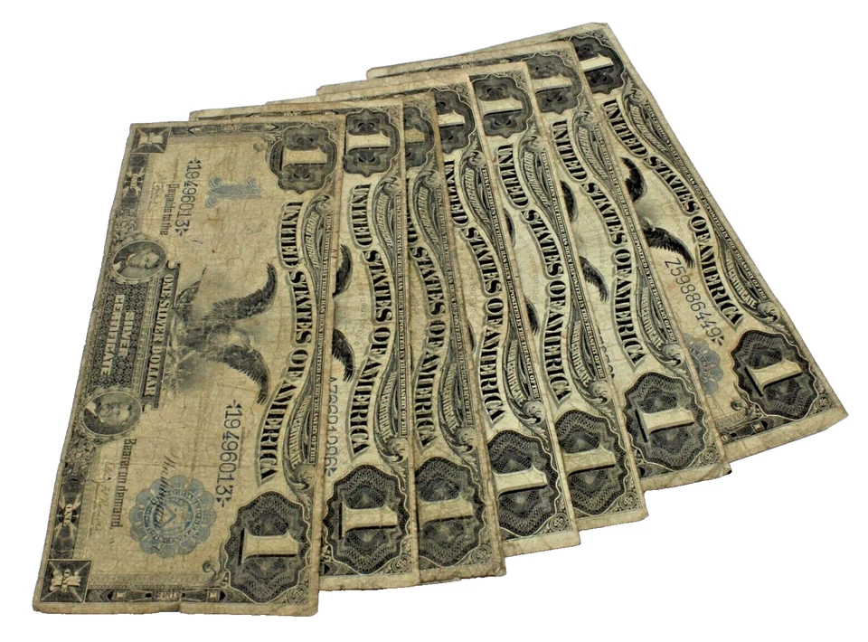 1899 $1 Black Eagle One Dollar Note ✯ Large Silver Certificate Estate Lot ✯ - Image 2 of 4