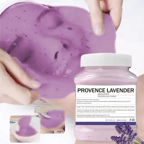 12,3 fl. Mascarilla de gelatina de lavanda en polvo Oz - Tratamiento facial de hidrogel natural, nueva - Imagen 1 de 7