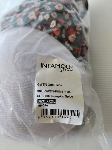 Infamous Swim Gwen One Piece Pumpkin Spice Size XXXL 3XL BNWT - Bild 7 von 8