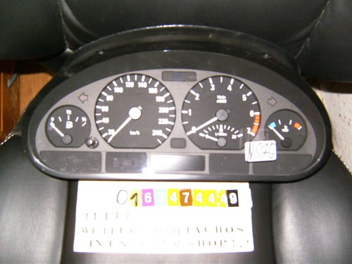 tacho kombiinstrument bmw e46 3er 62116911286 bosch cluster cockpit clock