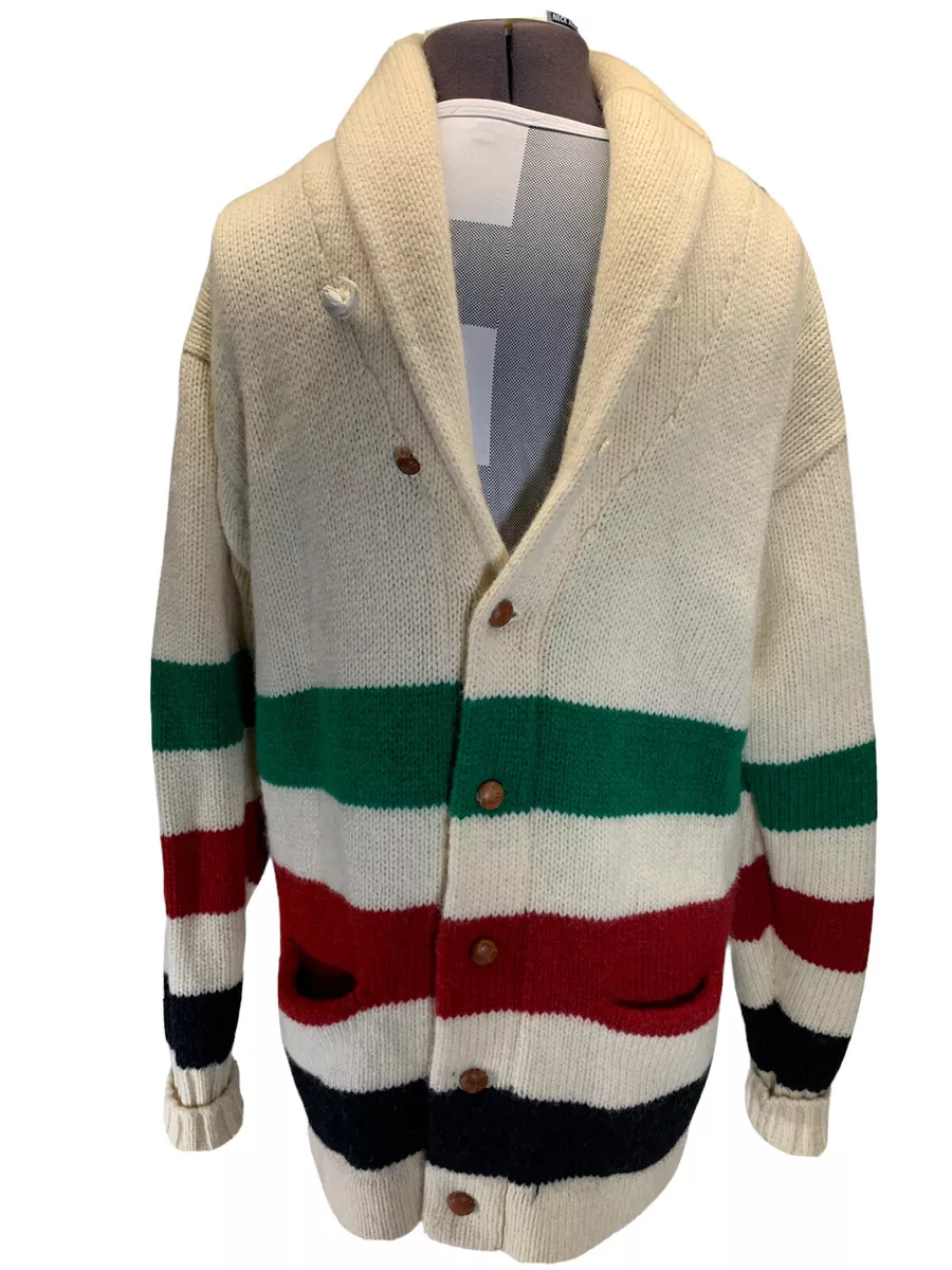 Polo Ralph Lauren Cardigan Sweater 100% Wool XL Men's Vintage 60's Shawl  Collar