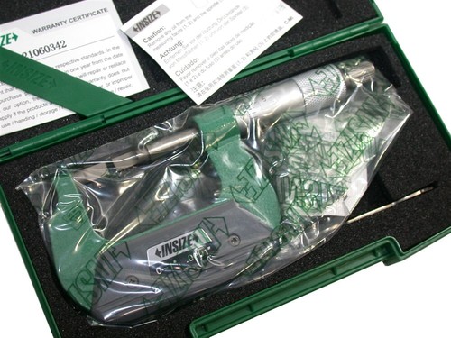 Insize 3232-1 Outside .0001" Blade Micrometer 0 to 1" w/ Case - Picture 2 of 4