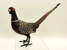 Franz Bergman Large Antique (1860-1930) Vienna Bronze Cold Painted Pheasant !!