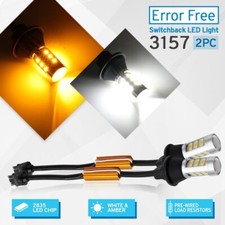 Error Free 3157 Dual Color Switchback Whiteamber Yellow Led Turn Signal Lights