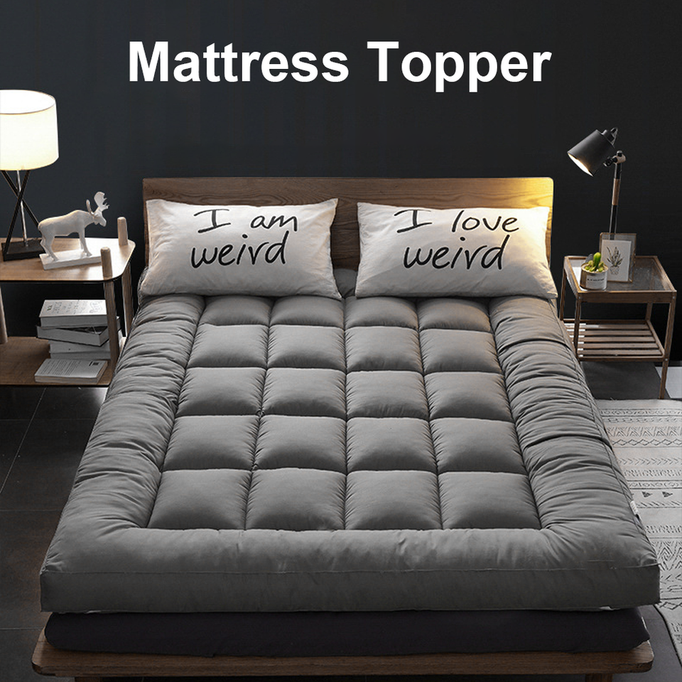 Hotel Quality Mattress Topper 10cm Deep Thick Single Double King Super