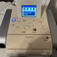 Canon SELPHY DS810 Digital Photo Inkjet Printer Untested Turns on Power Cord