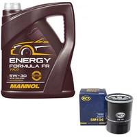 MotoröL Set 5W30 5 Liter + ÖLfilter SM104 FüR Honda Accord Kia Mitsubishi Subaru