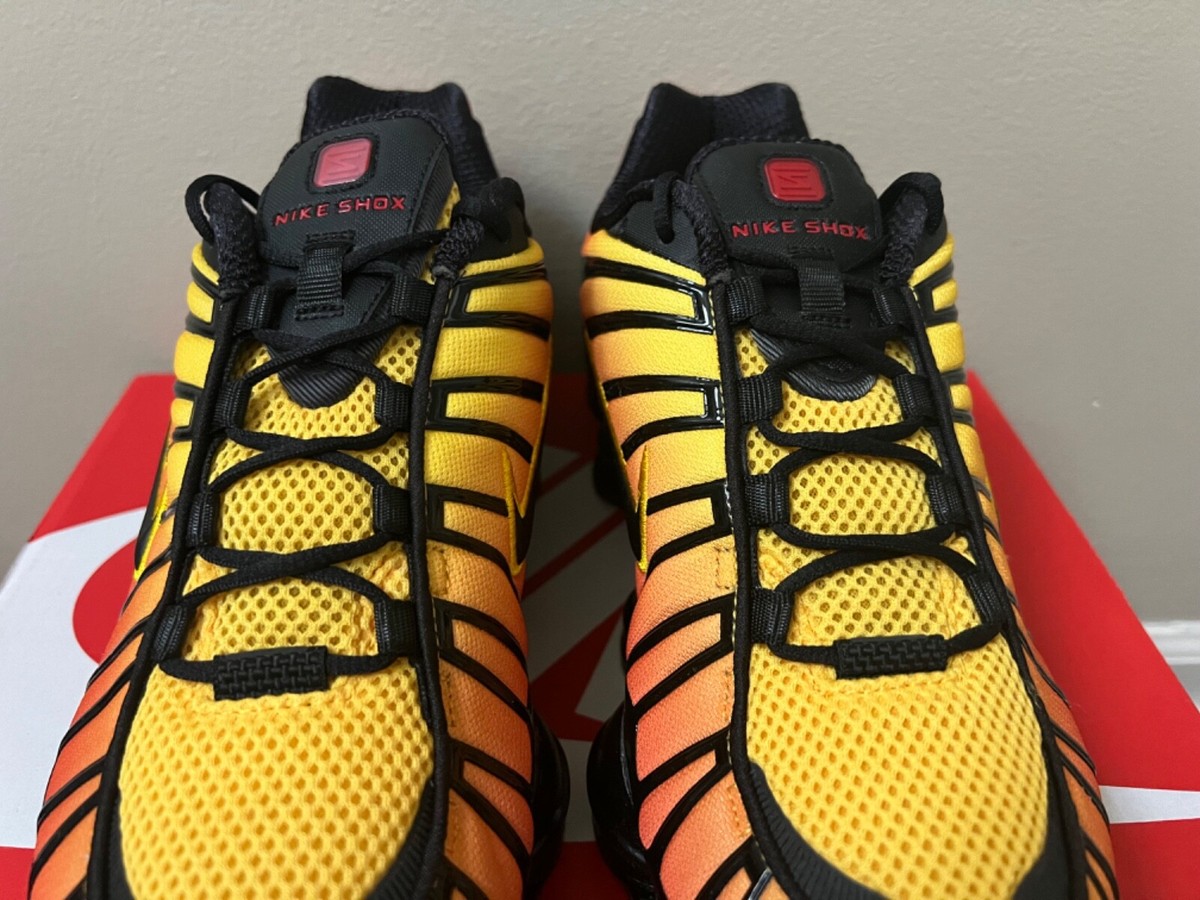 Nike Shox TL 'Sunrise' Black Amarillo University Red AV3595-004 | eBay