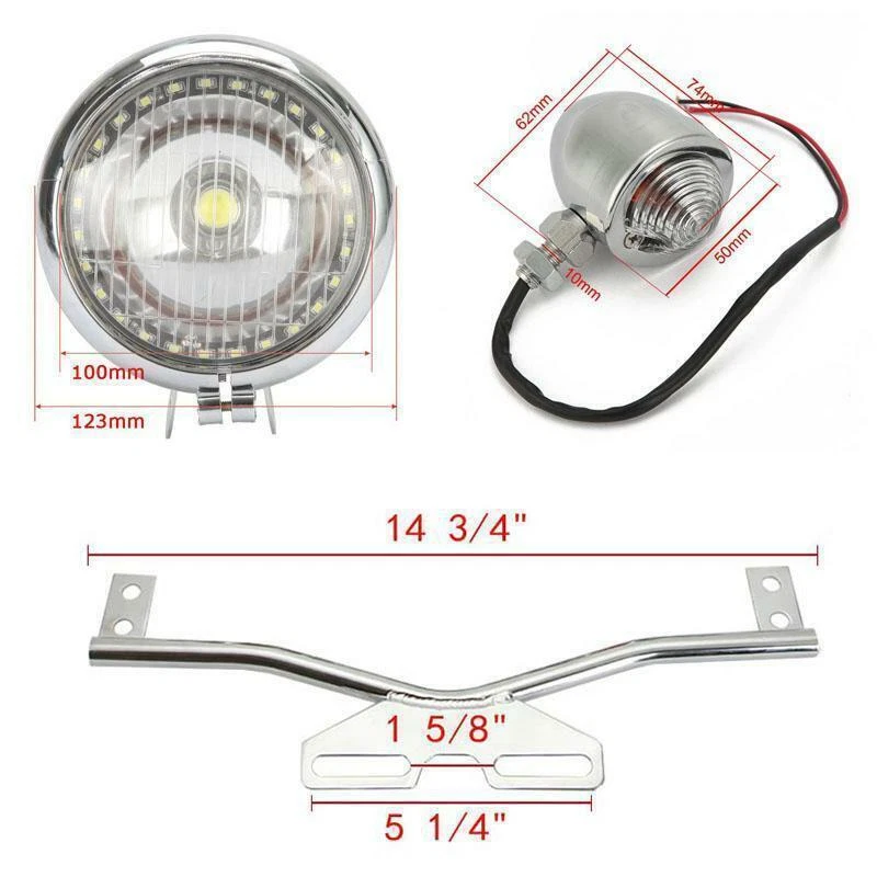 Motorcycle Passing Turn Signals Spot Light Bar For Yamaha WR 200 250 400 426 450 - Image 2 of 4