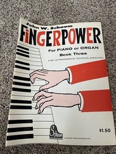 Finger Power for Piano or Organ Level 3 by John W. Schaum Vtg. 1966 Music Retro