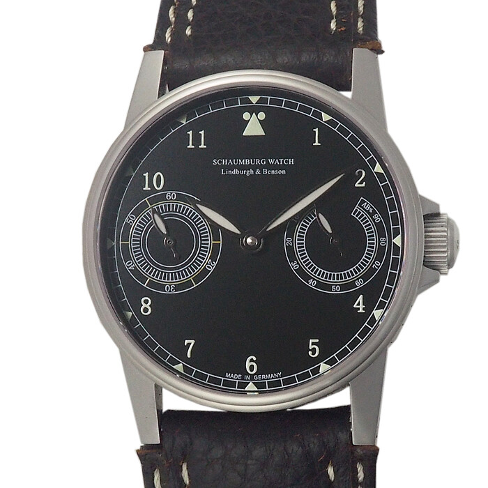 【オンラインショップ】 Schauburg Lindbergh men watch Reserve Power Benson & アナログ(自動巻き)