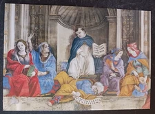 postcard art  lippi carafa's chapel frescoes Italy painting unposted