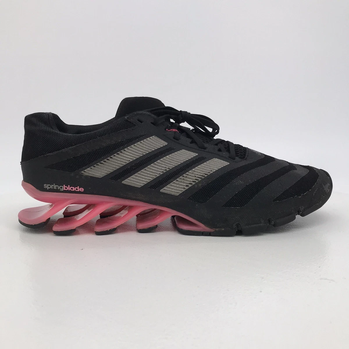 2014 Adidas Springblade Lace Up Running Shoes Black Pink Womens 12 | eBay