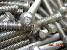 LOT OF 10 Stainless Steel 5/16- 18 x 4" BUTTON SOCKET CAP SCREW BOLT ALLEN HEAD
