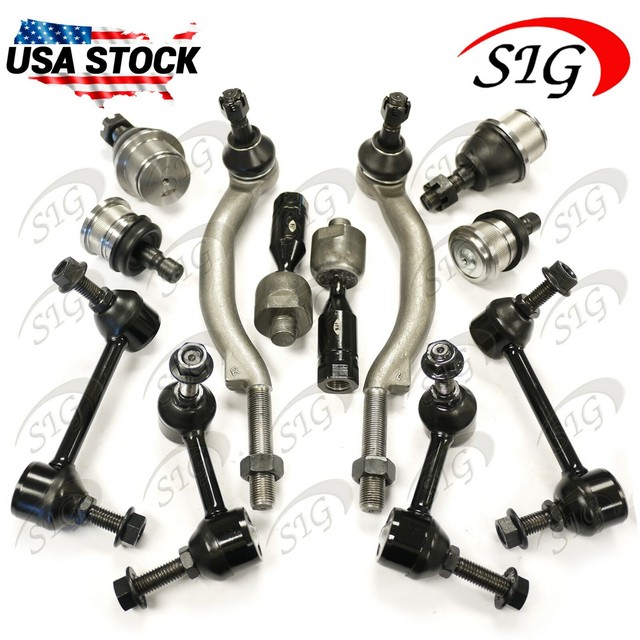 12Pc JPN FrontRear Sway Bar Tie Rods Kit Ball Joints For GMC Envoy