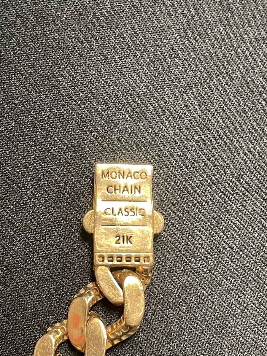 21k cuban cheap link chain