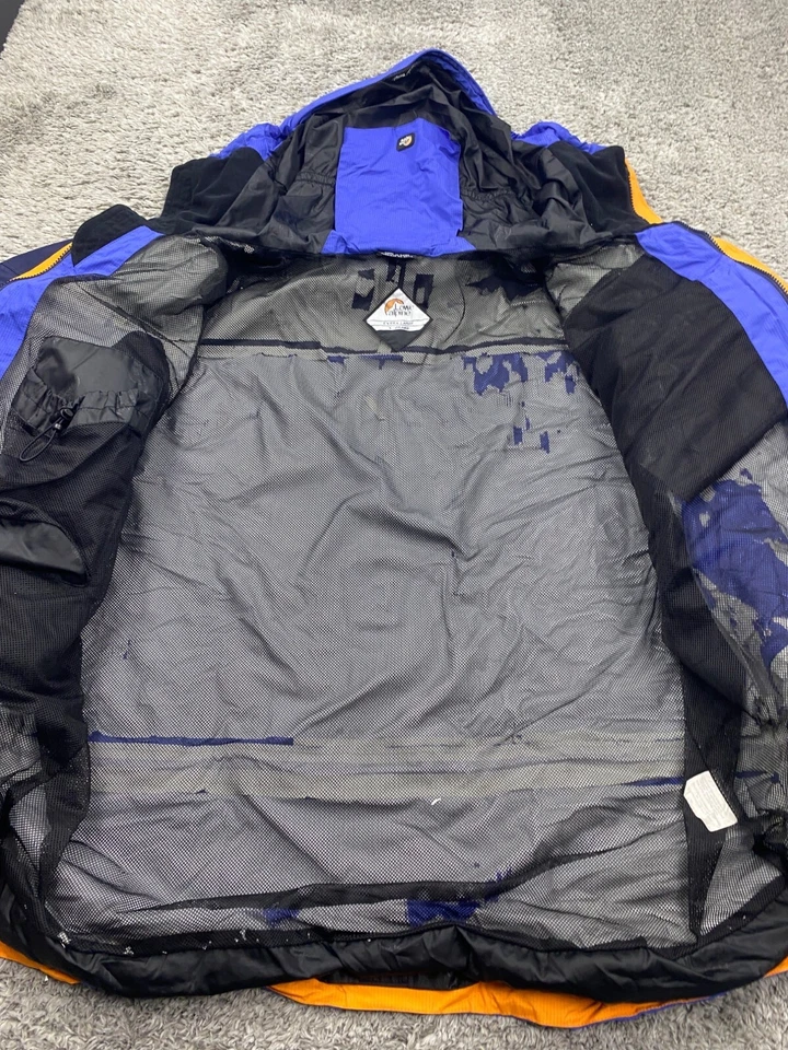 Lowe Alpine Jacket Men XL Blue Triple Point Ceramic Hooded Windbreaker Rain Coat - Image 3 of 4