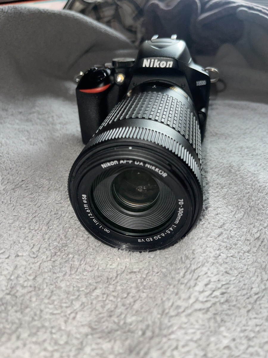 Nikon D3500 with 70-300mm and 18-55mm Lens, Black Great Quality