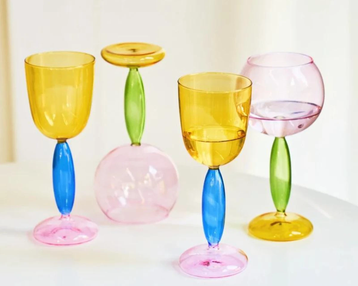 Cocktail Glasses, Aesthetic Cocktail Glass, Goblet Glass Cup, Party Drinking Cup