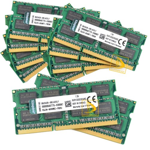 Kingston DDR3 RAM 10PCS 8GB 2RX8 PC3-10600S 1333Mhz 204Pin SO-DIMM`Laptop_Memory - Picture 9 of 10