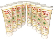 8 burts bees deep cleansing cream soap bark  chamomile 0.745oz ea travel size