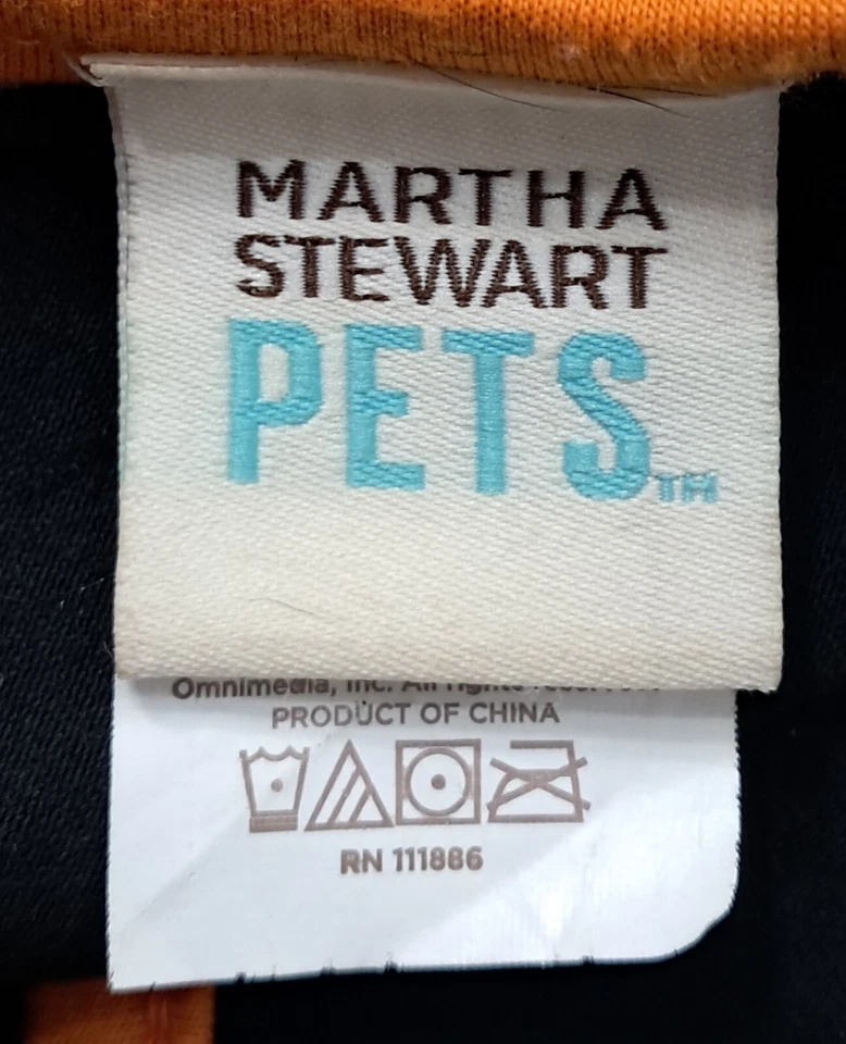 Vestido Esqueleto Perro Disfraz XLarge Martha Stewart Mascotas Negro Naranja Poli Spandex Foto 3 de 4