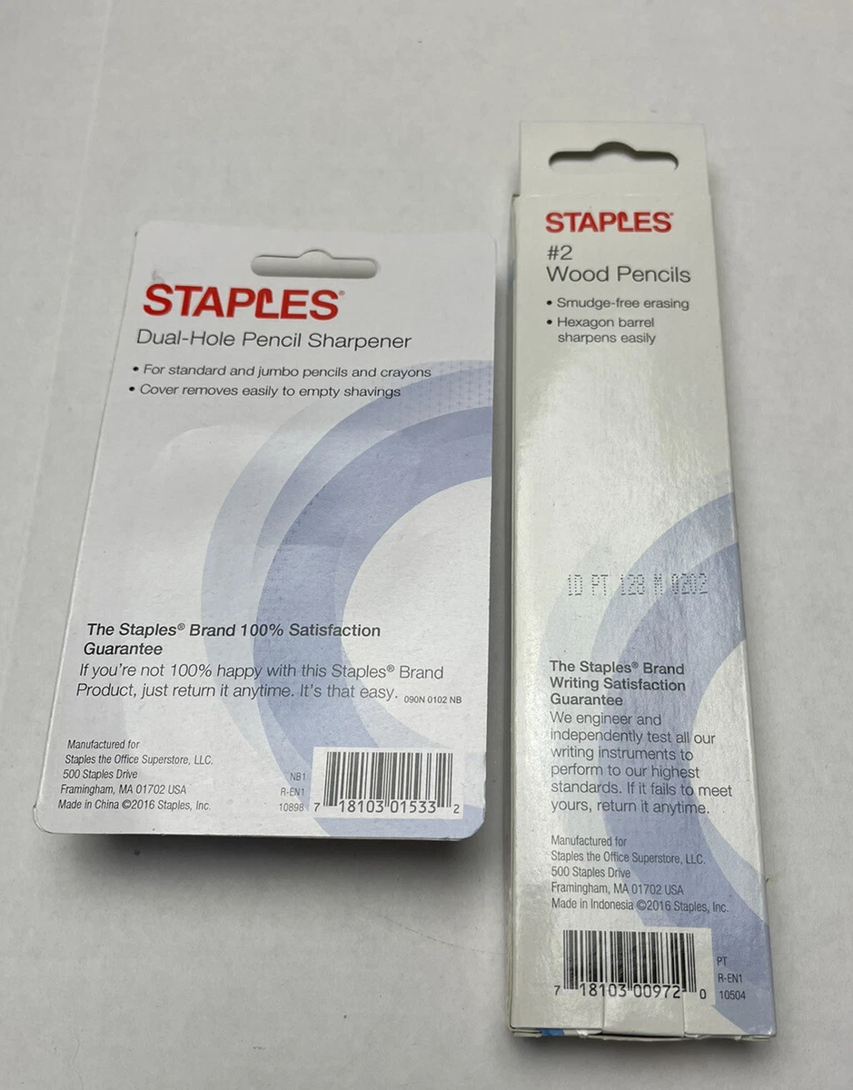 Staples Manual Dual Hole Pencil Sharpener Purple Pencils Lot