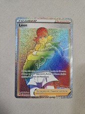 Leon 195/185 Vivid Voltage NM Full Art Secret Rainbow Rare Pokemon Card on eBay