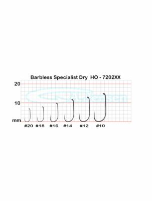 20 - Top Qualität A.Jensen BARBLESS SPECIALIST DRY Fliegenbindehaken - #10 bis #20