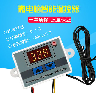XH-W3001 220V 10A Digital Display LED Temperature Controller with Thermostat Control Switch Probe