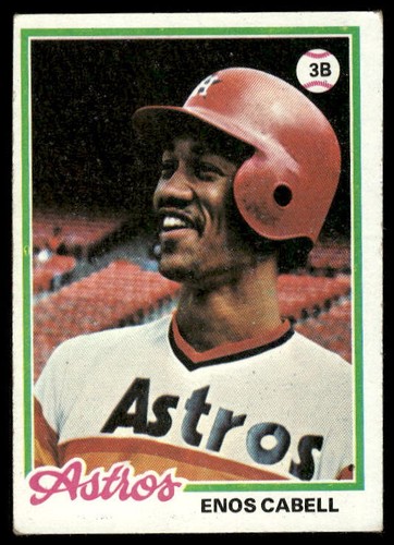 Topps #132 Enos Cabell 1978 ottime condizioni - Foto 1 di 2