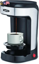 BELLA One Scoop One Cup Coffee Maker Single Serve Brewer with Adjustable Drip