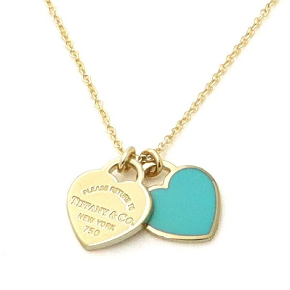 Tiffany & Co Double Heart Necklace Gold | Antique & Estate Jewelry |  Designs in Gold