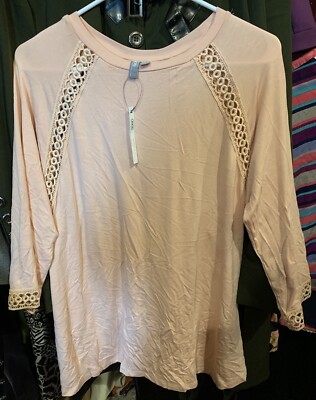 ASOS Maternity Two Layer With Peekaboo Lace Tunic Size 4 Sweet Top NWT