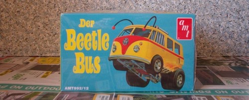Der Beetle Bus VW escala 1:25 AMT retro lujo redondo 2 modelos kit sellado - Imagen 4 de 6