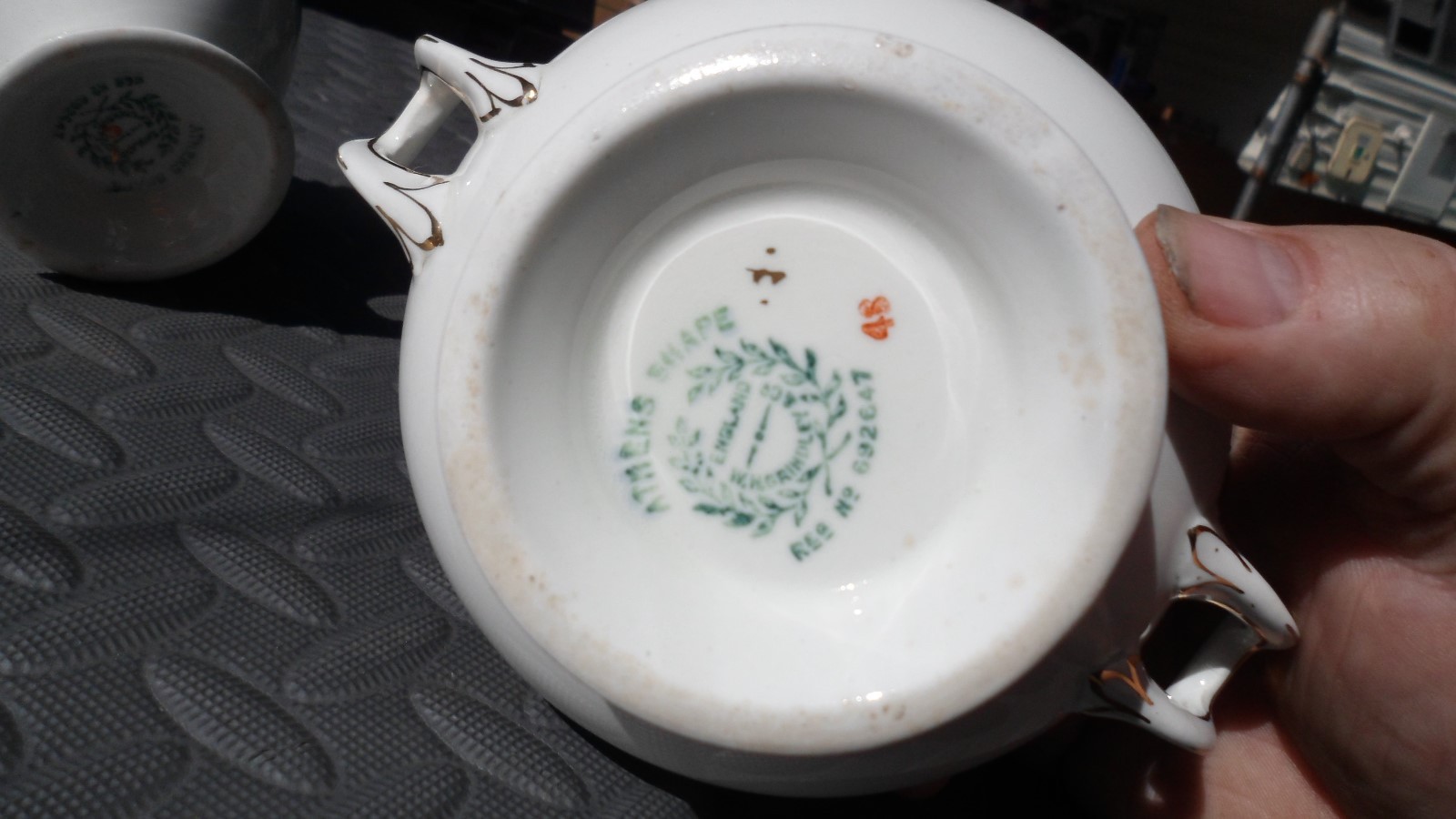 Grindley  Creamer and Covered Sugar Bowl                        