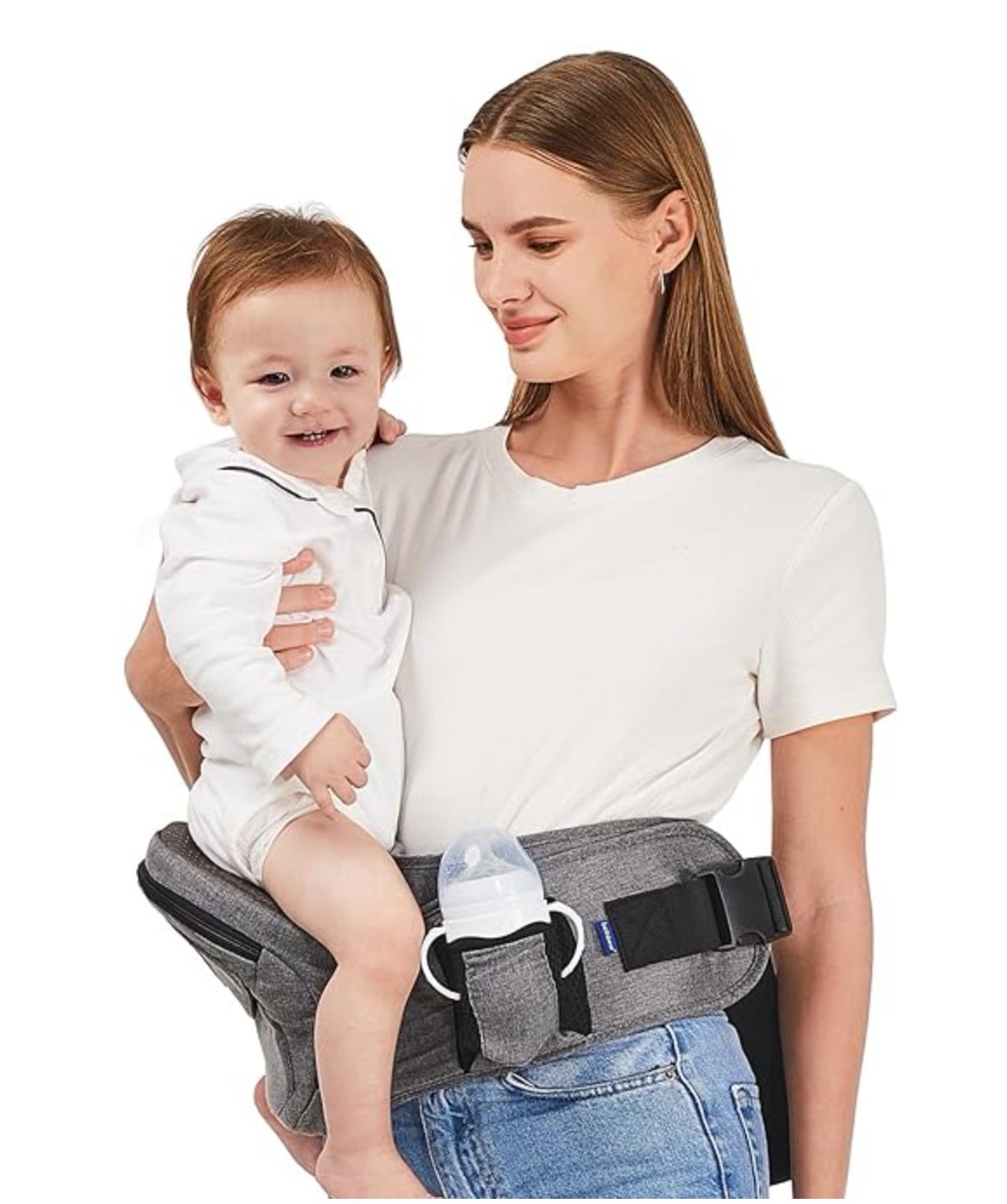 Baby Hip Carrier, Hip Seat Baby Carrier with Advanced Adjustable Waistband & Var
