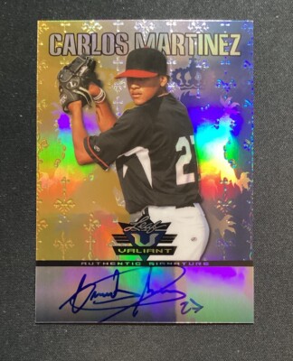 2011 Leaf Valiant Blue /99 Carlos Martinez #VA-CM1 Auto