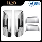 Chrome Door Mirror Cover & Hood Mirror Cover Set Fits For Volvo VNL 2004-2018