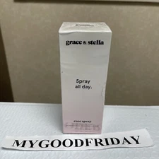 Grace And Stella Spray All Day Hydrating Rose Facial Spray 8.11 FlOz/240ml 10/24