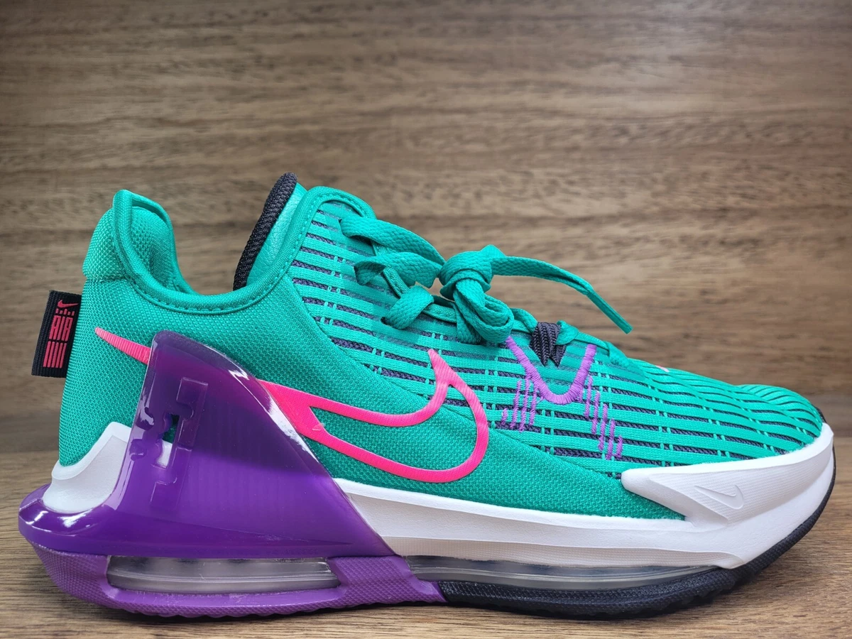 Nike Men s Lebron Witness 6 Shoes South Beach Emerald CZ4052 300 Lot Size 12.5