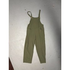 Oversized Slouchy Army Green Overalls in Medium w/Pockets