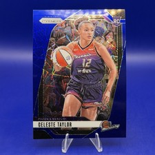 2024 Panini Prizm WNBA Celeste Taylor Blue Velocity Prizm #48 Rookie RC Mercury