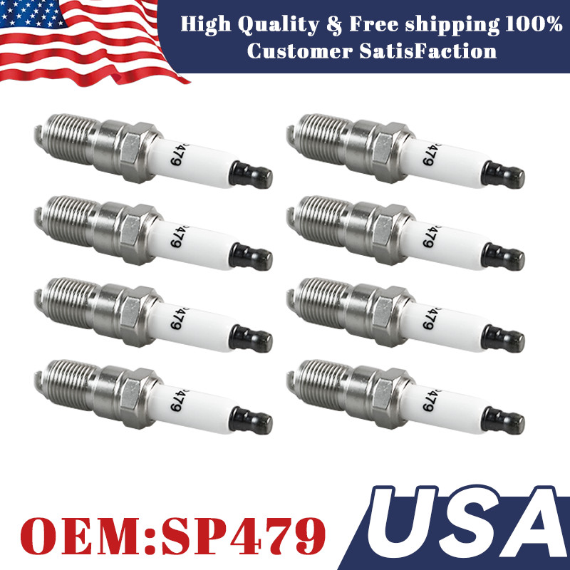 8PCS Platinum Spark Plugs SP479 AGSF22WM For Ford E-150 F-150 V8 4.6L 5.4L Crown