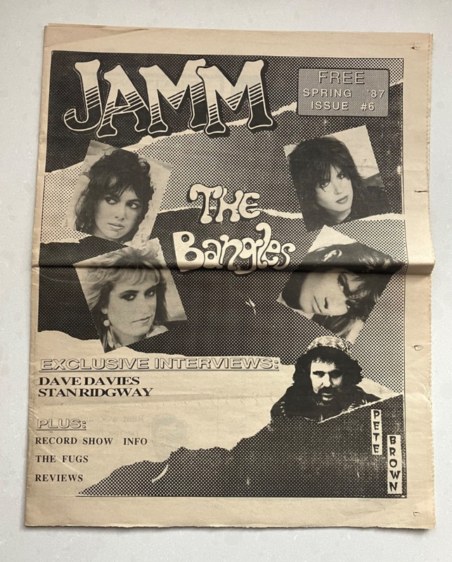 JAMM fanzine Mid Atlantic Newspaper of Music - Vintage Spring 1987, issue #6