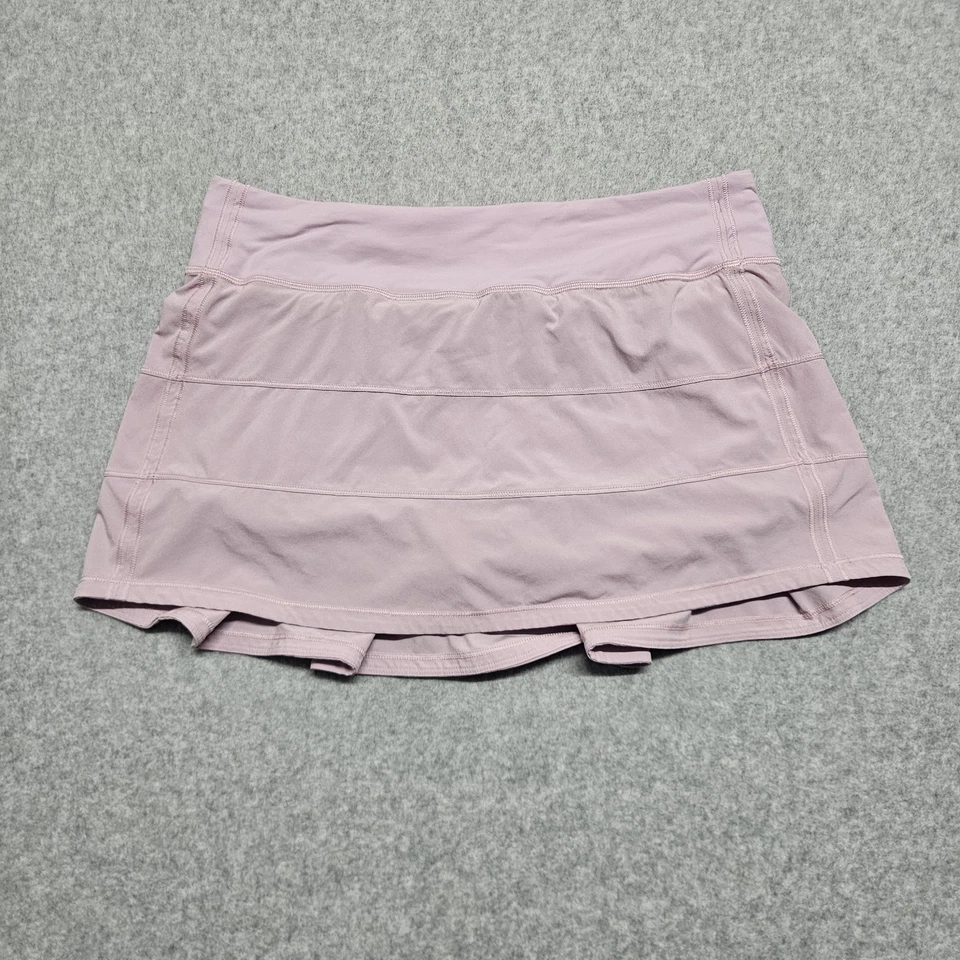 Saia/Skort Lululemon Pace Rival Cintura Média Rosa Peônia Tamanho 8 - Imagem 2 de 4