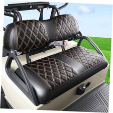 Golf Cart Diamond Seat Covers, Fit for 2000.5-Up Club Car DS OEM Black Diamond