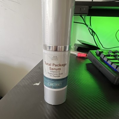 Sun Coast Skincare Serum Vitamin C Hyaluronic Acid Tri-Peptide Anti-Aging 30mL